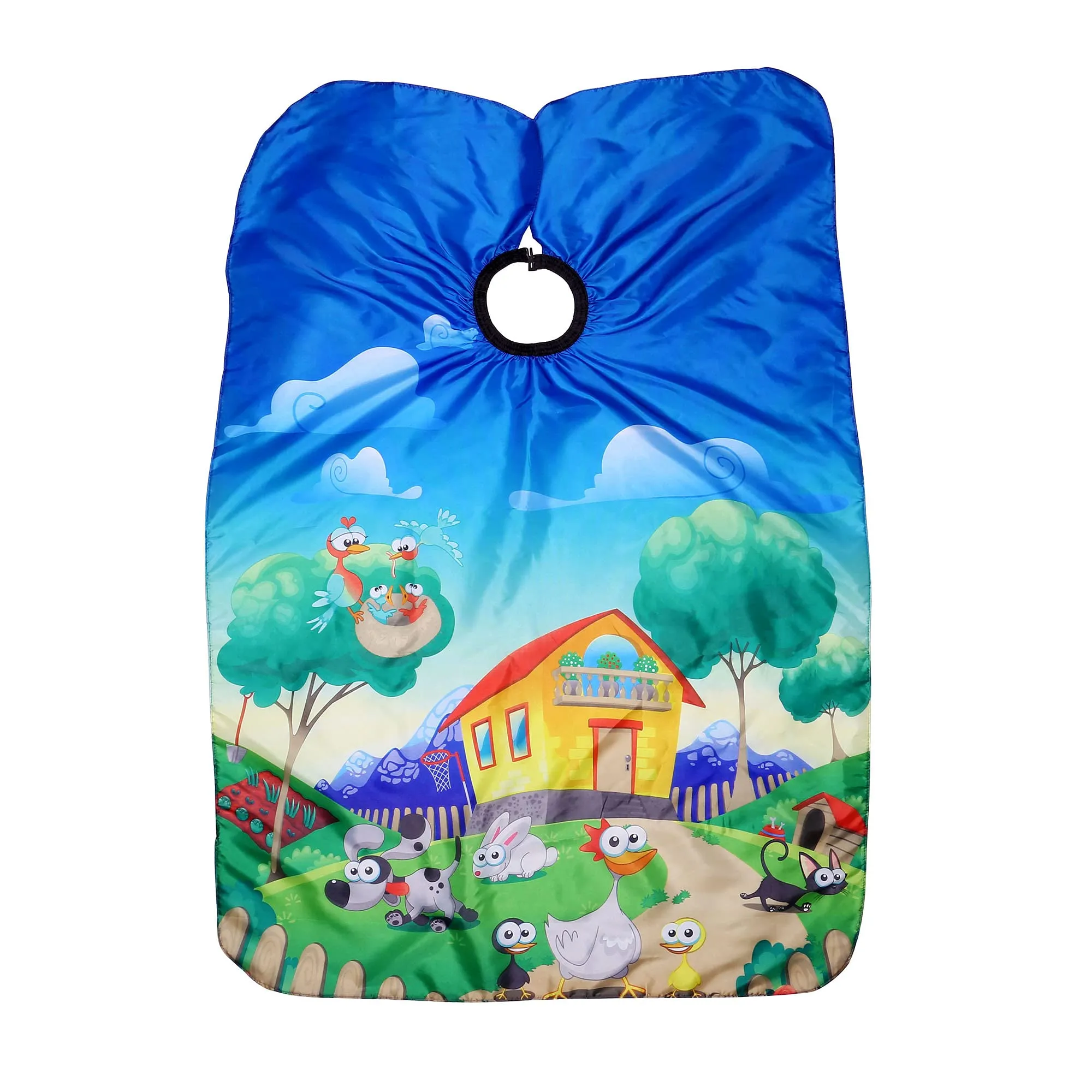 Aethland Waterproof Kids Haircut Cape, Hair Cutting Cape for Kids & Adults - Professional Barber Cape Salon Cape Cloak for Hair Stylist (House Pattern) House Pattern