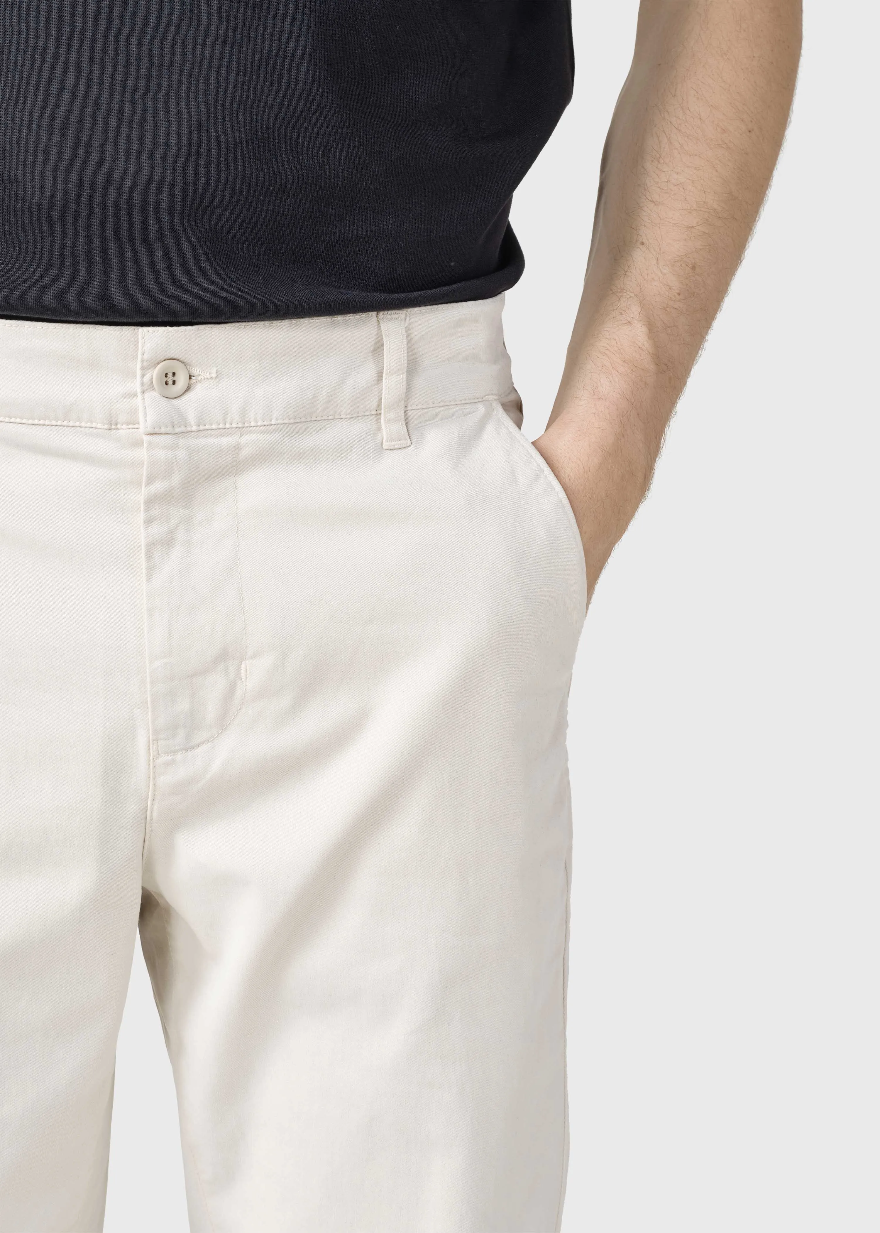 Allan twill pants - Pastel sand