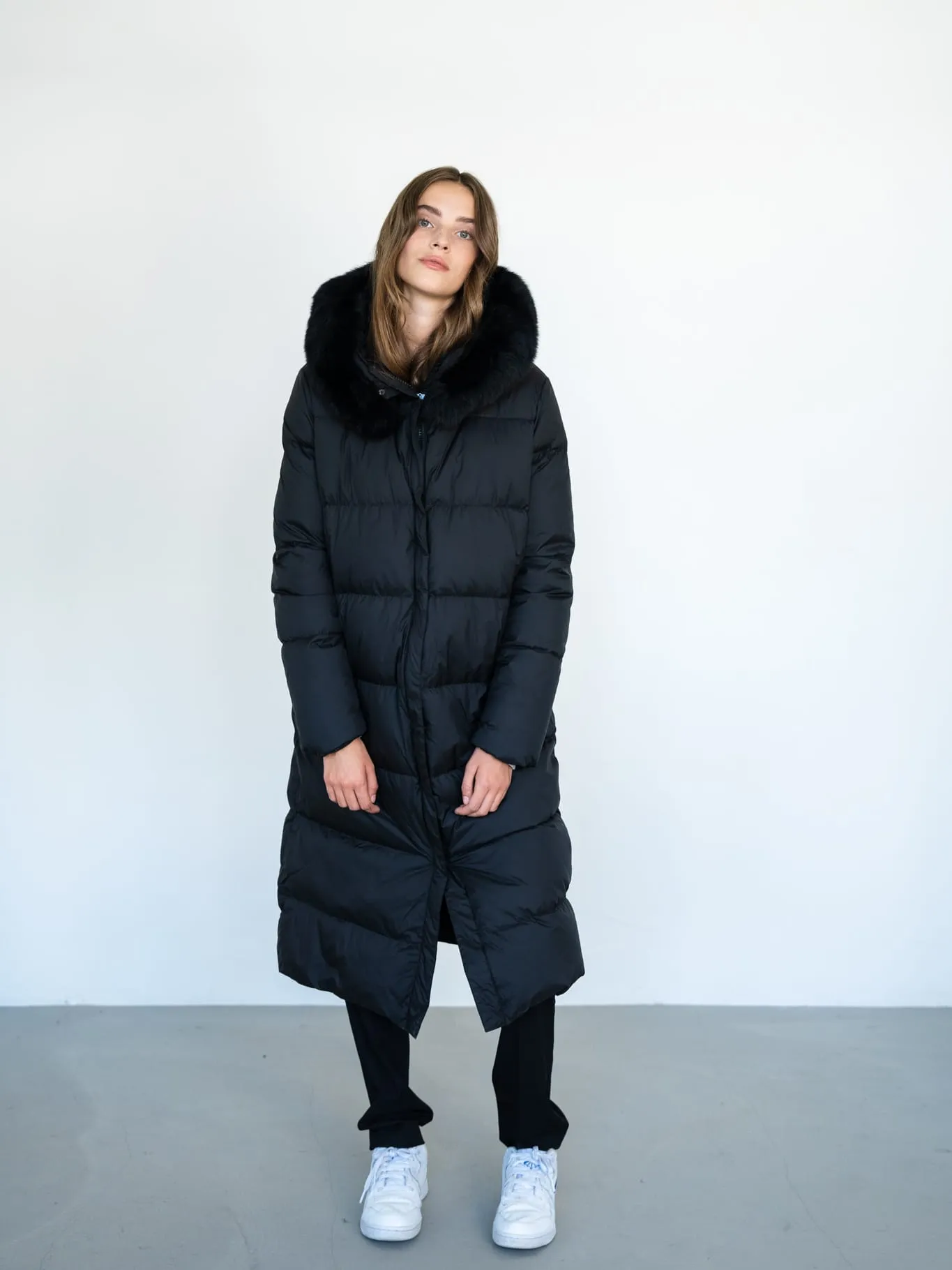 ALVA DOWN COAT - BLACK