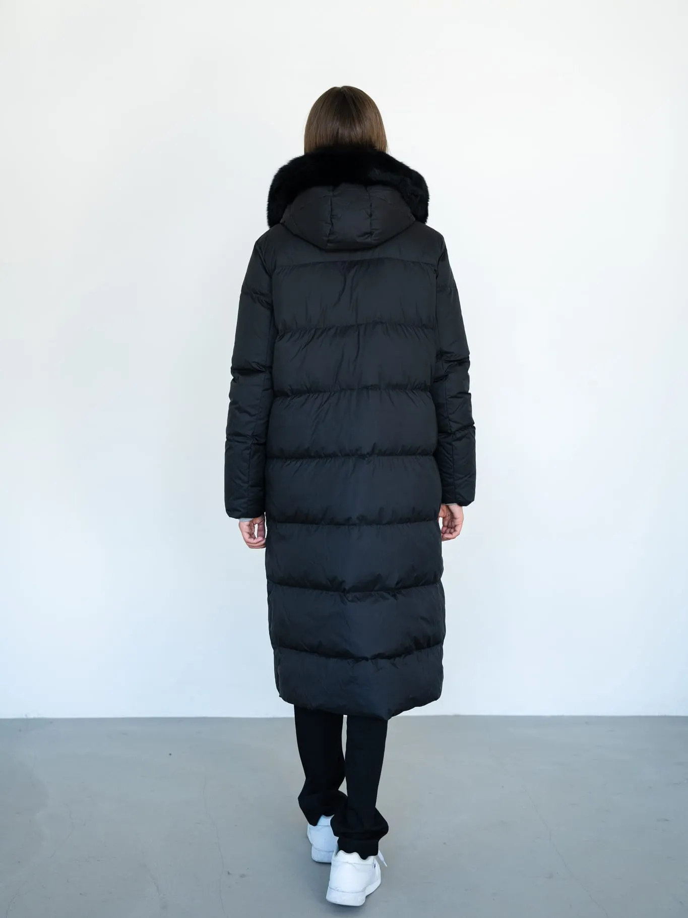 ALVA DOWN COAT - BLACK