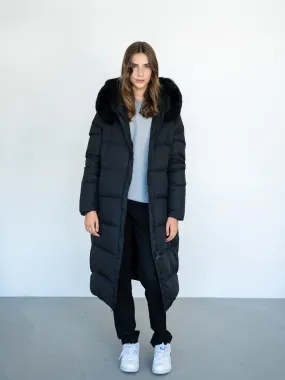 ALVA DOWN COAT - BLACK