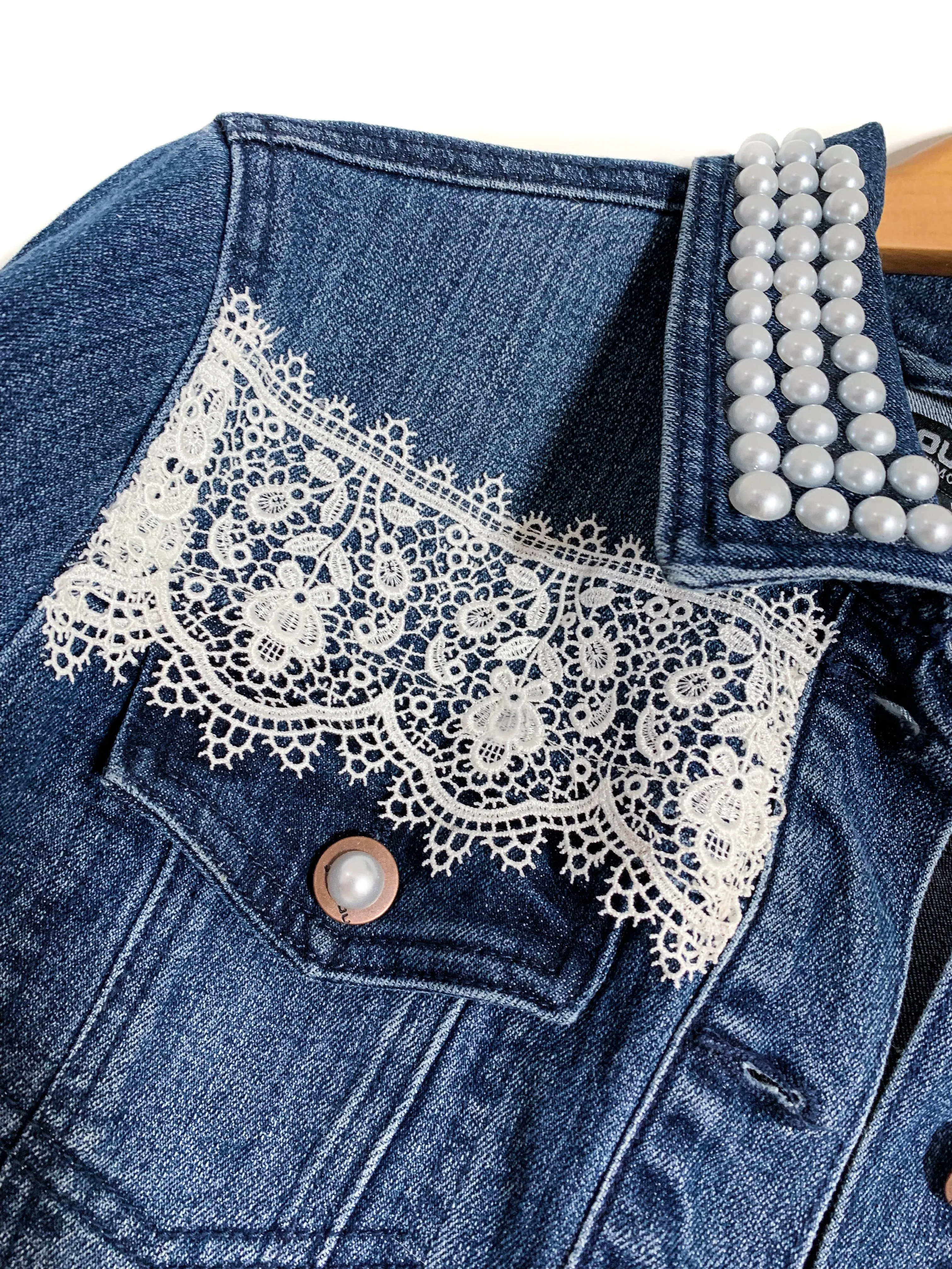 Bridal Lace Jean Jacket