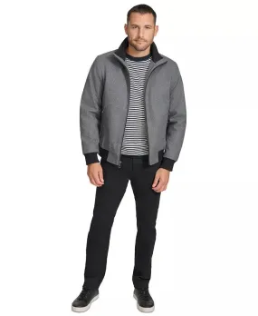 Calvin Klein Mens Bomber Jacket Coat XXL Grey Wool