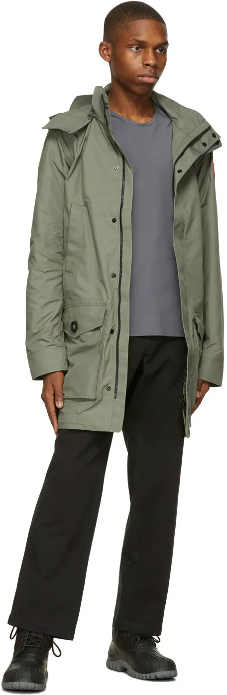 Canada Goose Green Crew Trench Coat