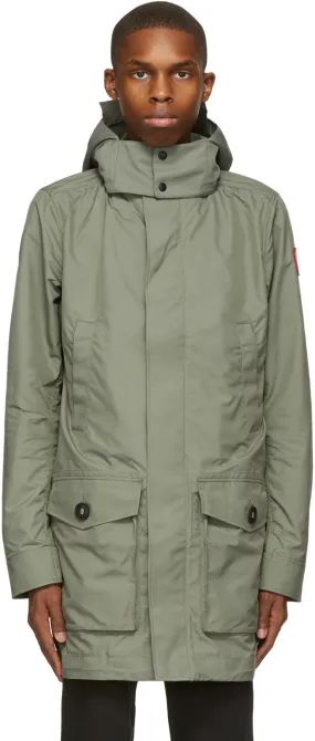 Canada Goose Green Crew Trench Coat