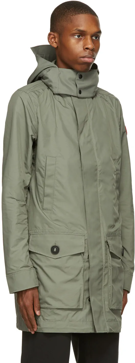 Canada Goose Green Crew Trench Coat