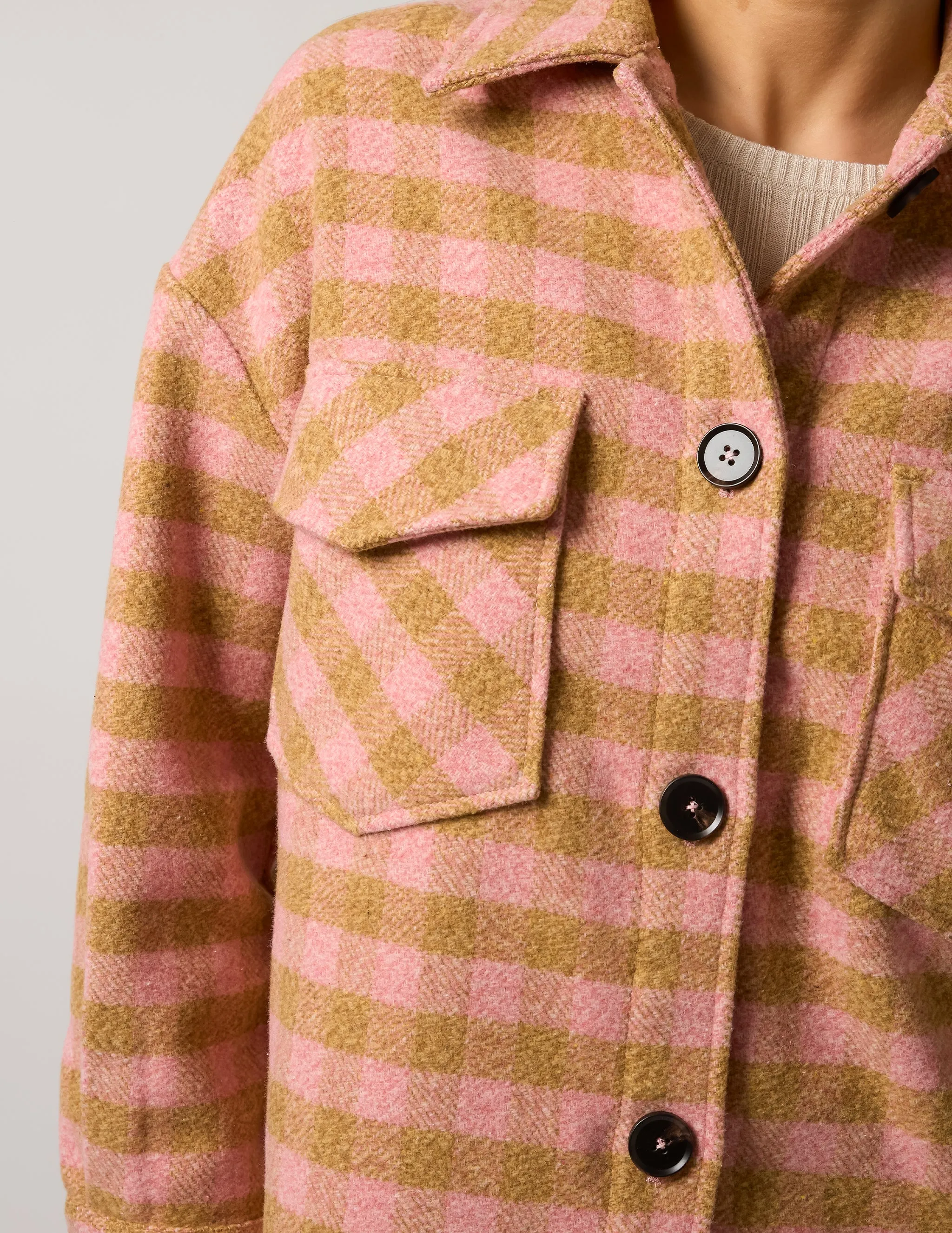 Carly Coat - Blooming Rose