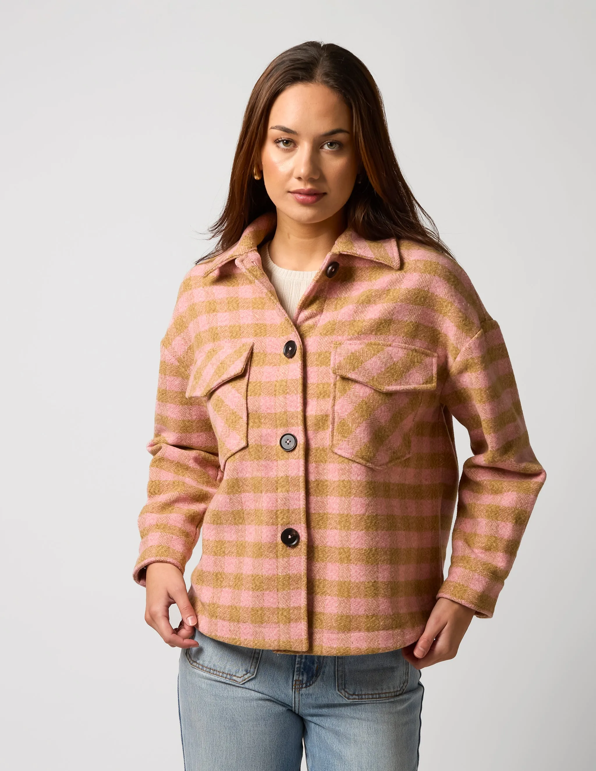Carly Coat - Blooming Rose