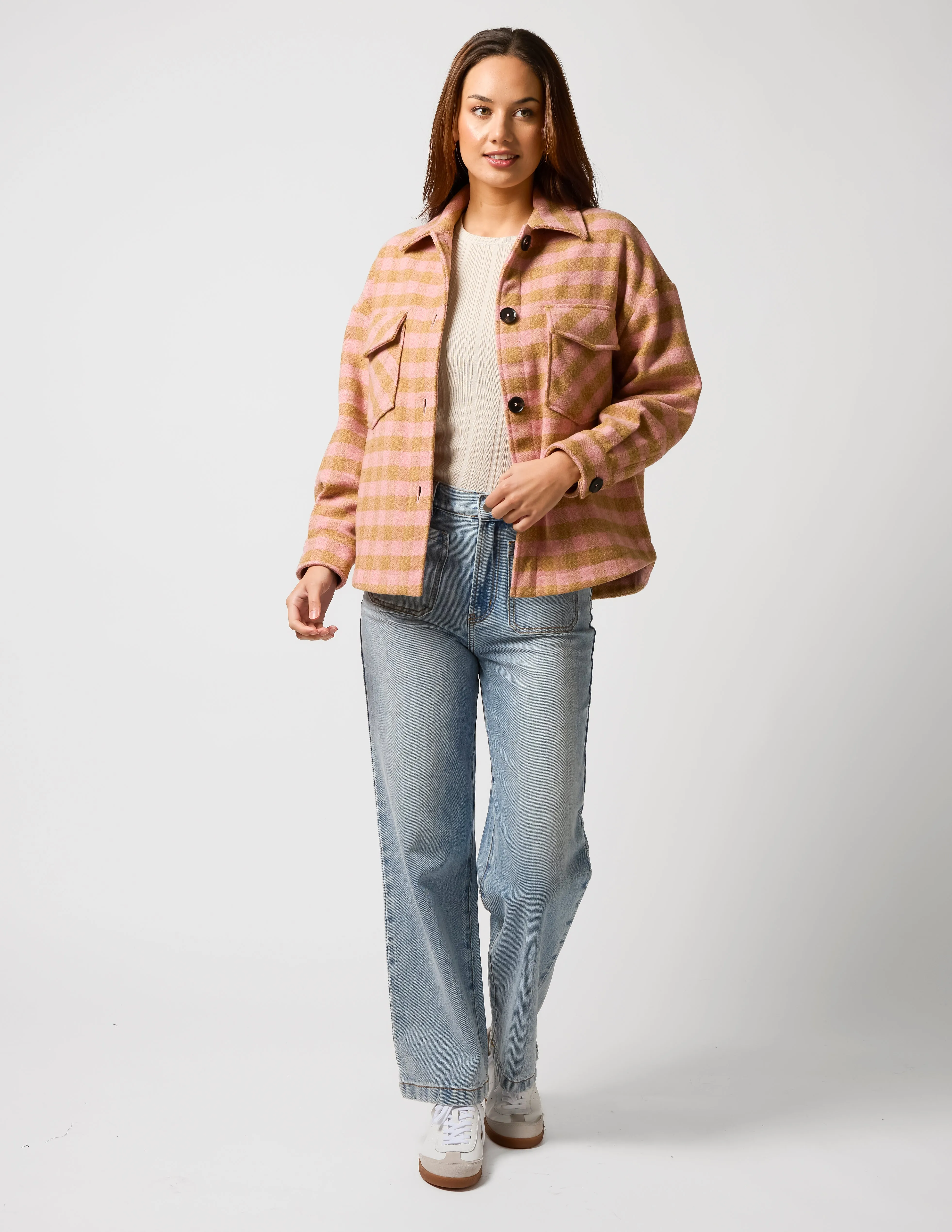 Carly Coat - Blooming Rose