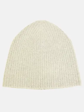 Cashmere Chunky Beanie- Ivory