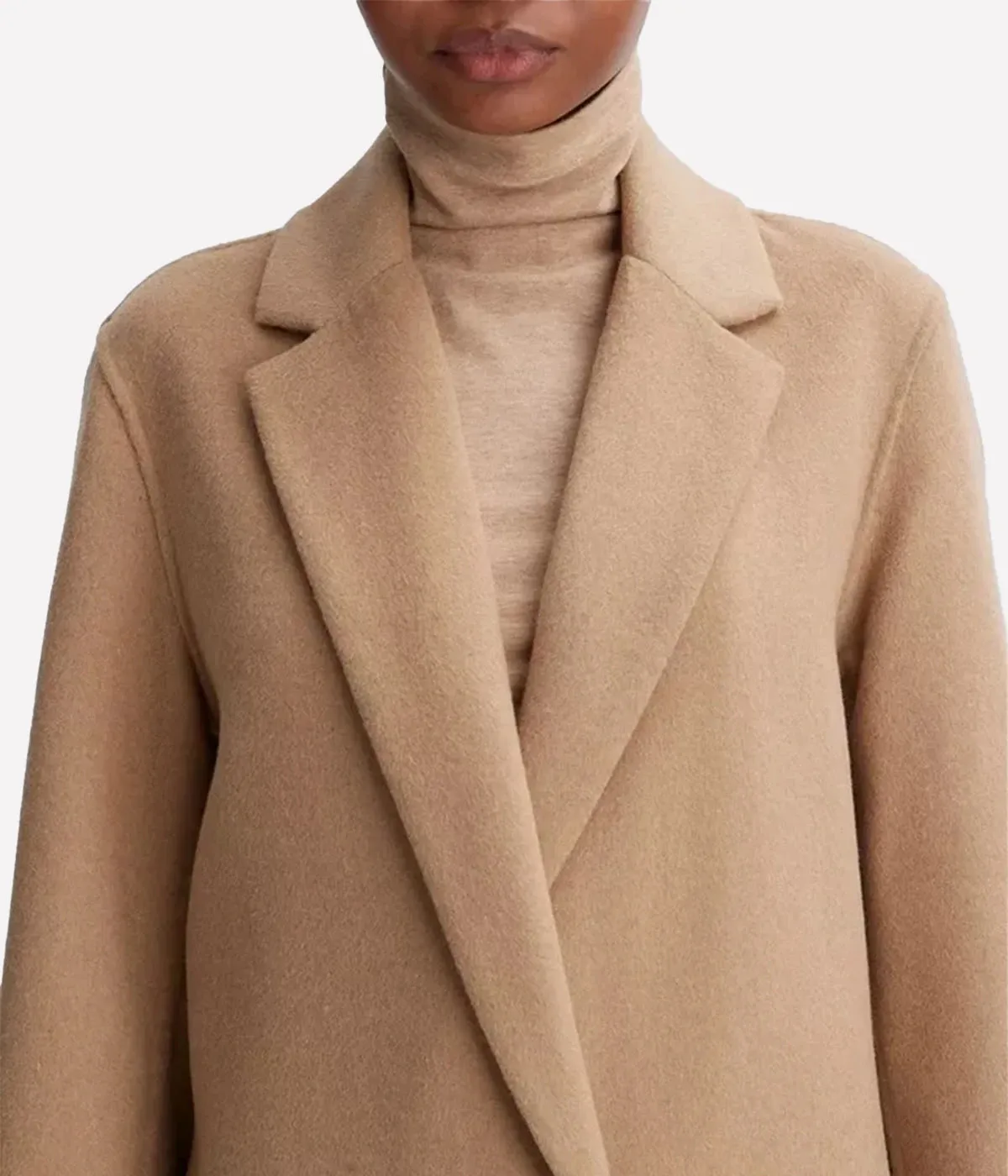 Classic Straight Coat in Camello