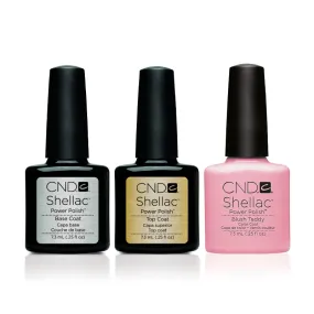 CND - Shellac Combo - Base, Top & Blush Teddy