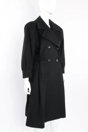 Flared Wool Princess Peacoat