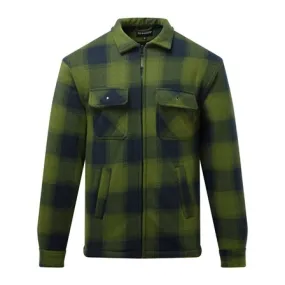 Fort Portman Shacket Green – Sherpa Fleece Lined, Padded Sleeves & Microfleece Outer | Durable & Warm