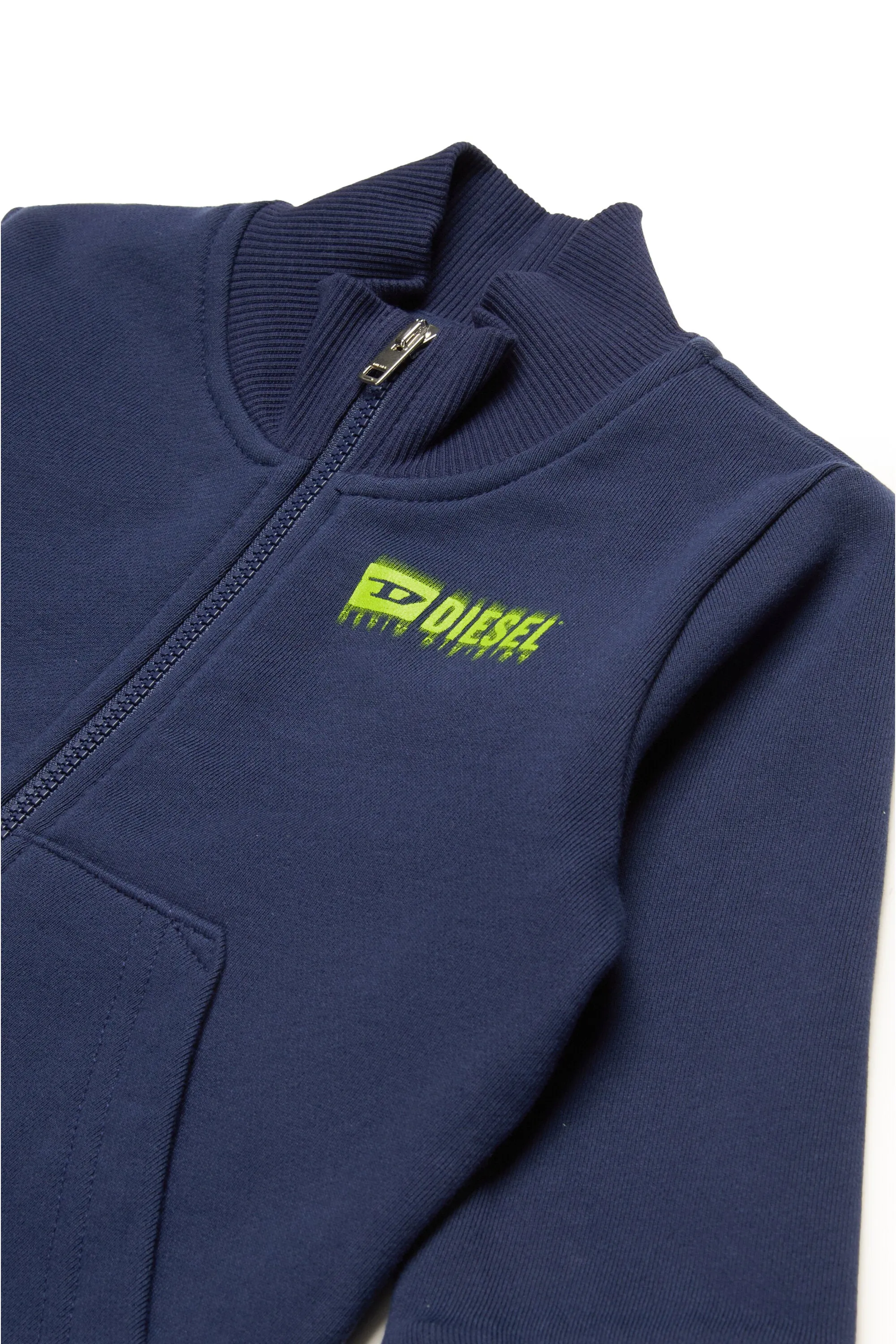 Full-zip sweatshirt  with degradé logo