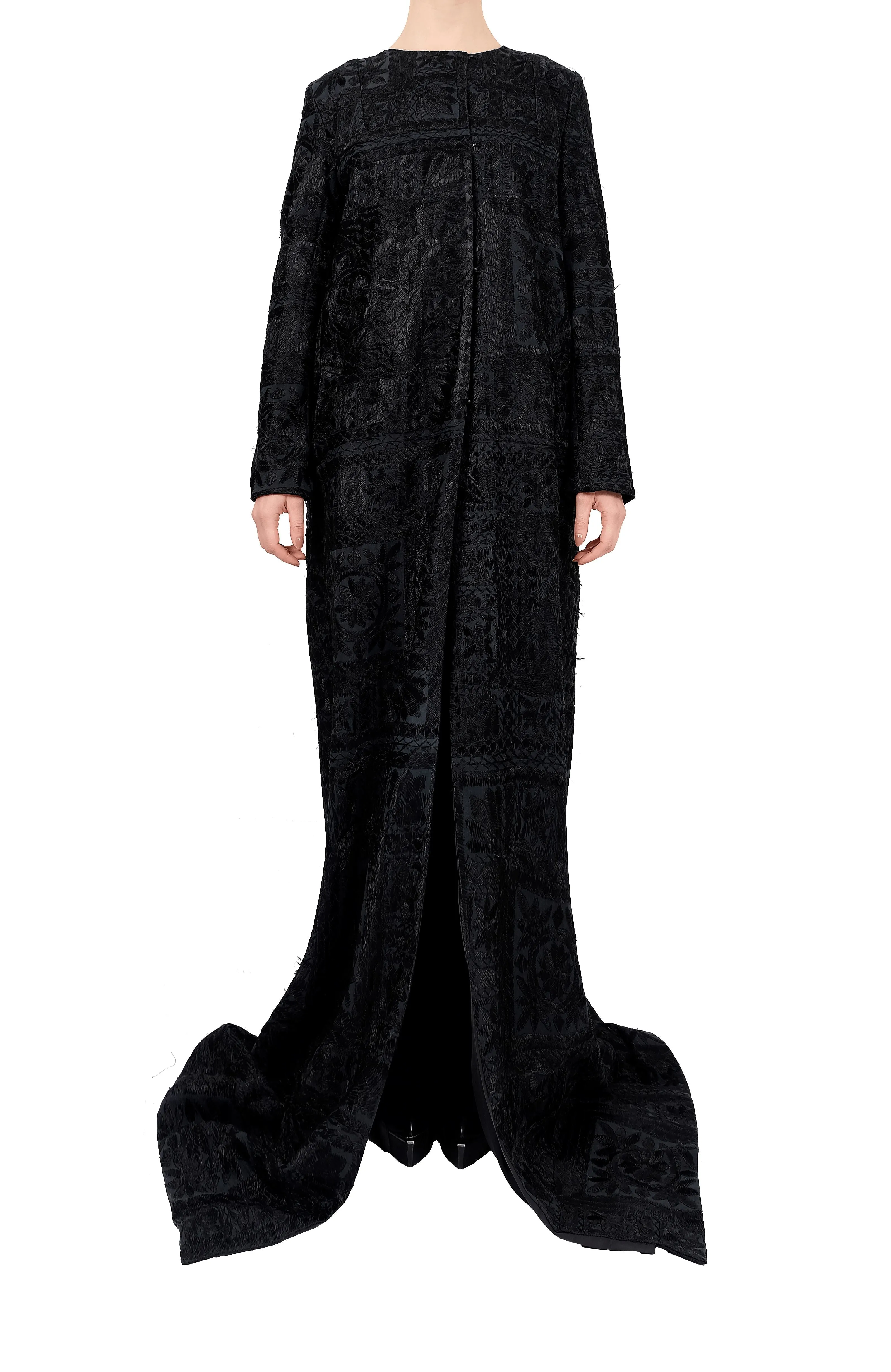 Hand Embroidered Maxi Coat