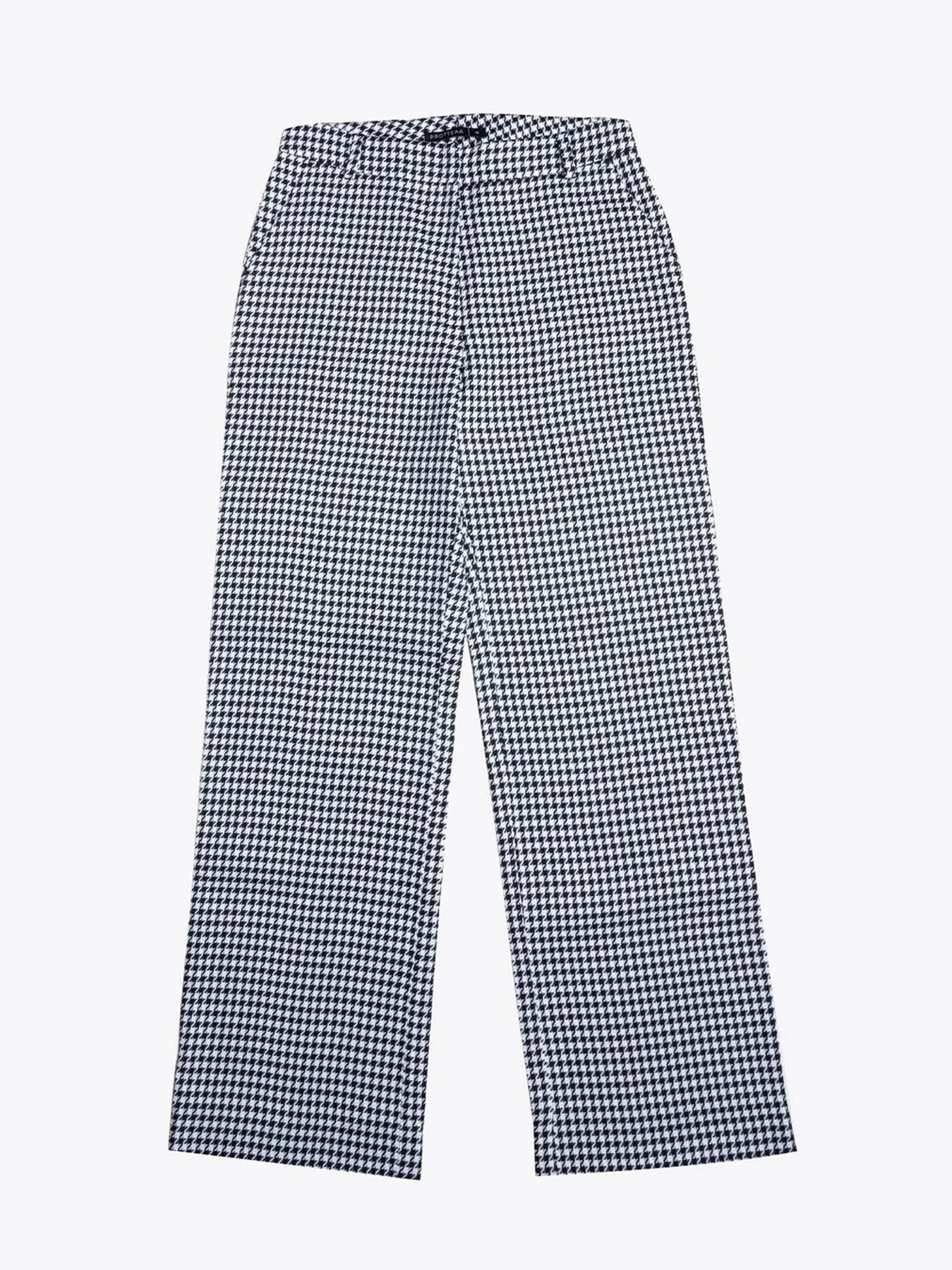 Houndstooth Straight Trouser