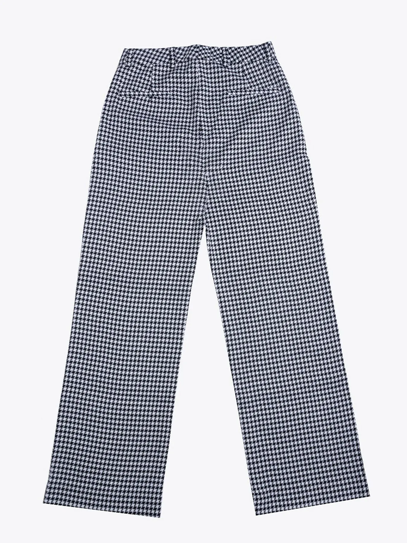Houndstooth Straight Trouser