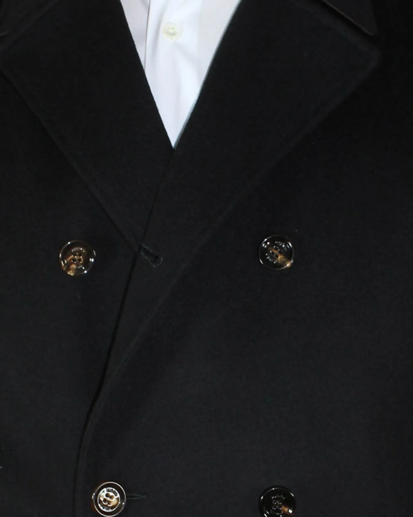 Kired Kiton Wool Peacoat Black Men Coat EU 50 / M SALE