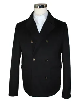 Kired Kiton Wool Peacoat Black Men Coat EU 50 / M SALE