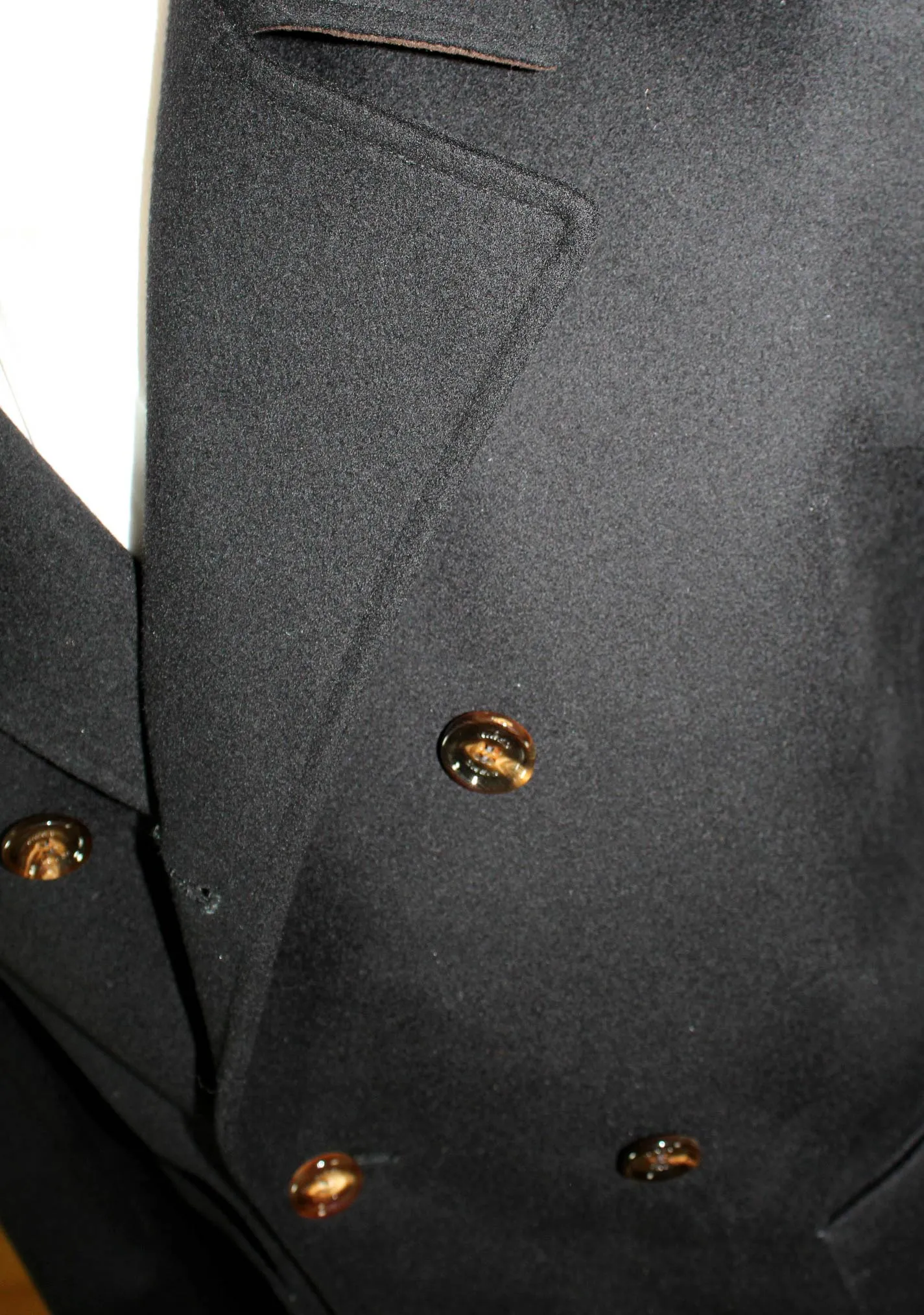 Kired Kiton Wool Peacoat Black Men Coat EU 50 / M SALE