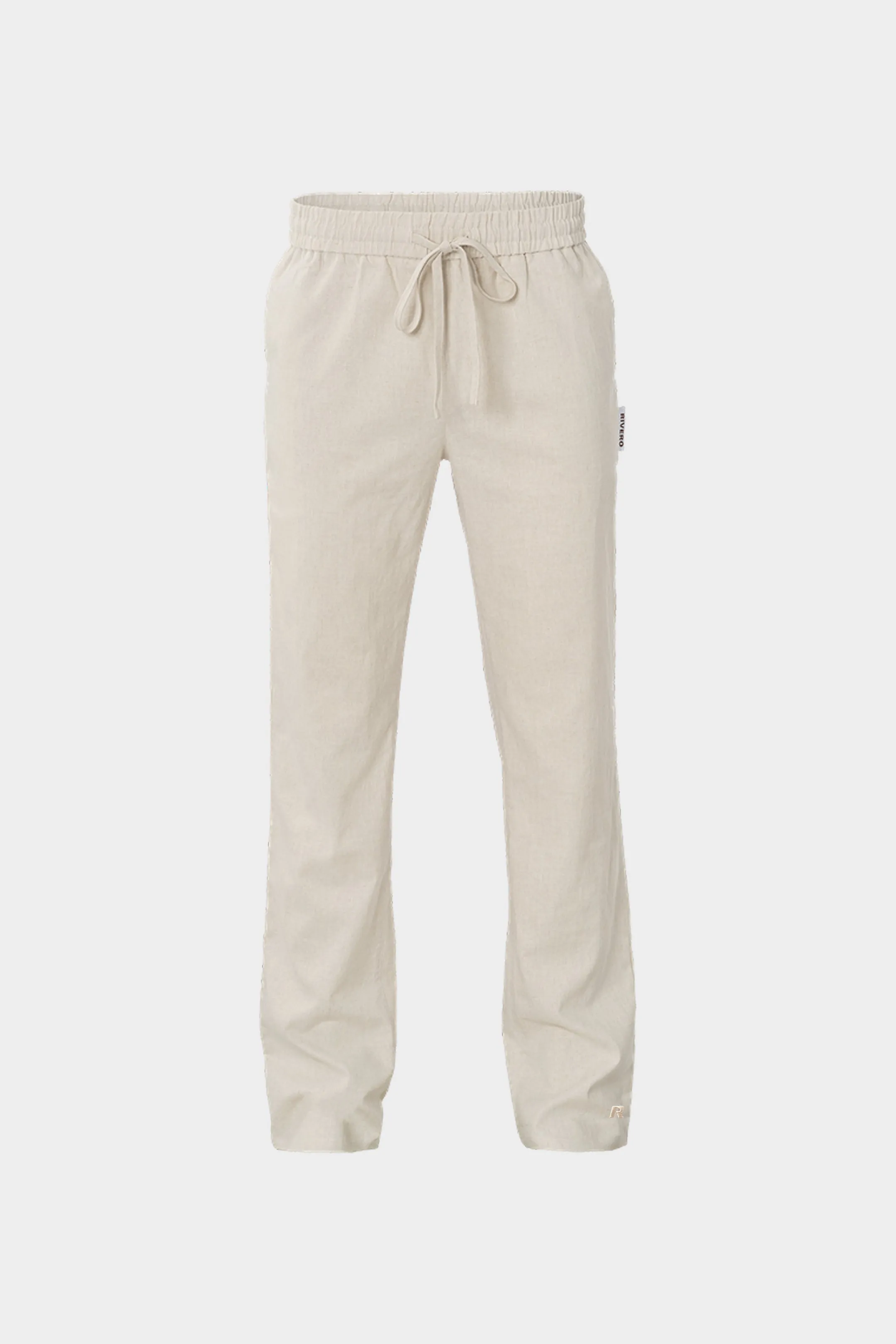 LINEN STRAIGHT LEG PANTS SAND