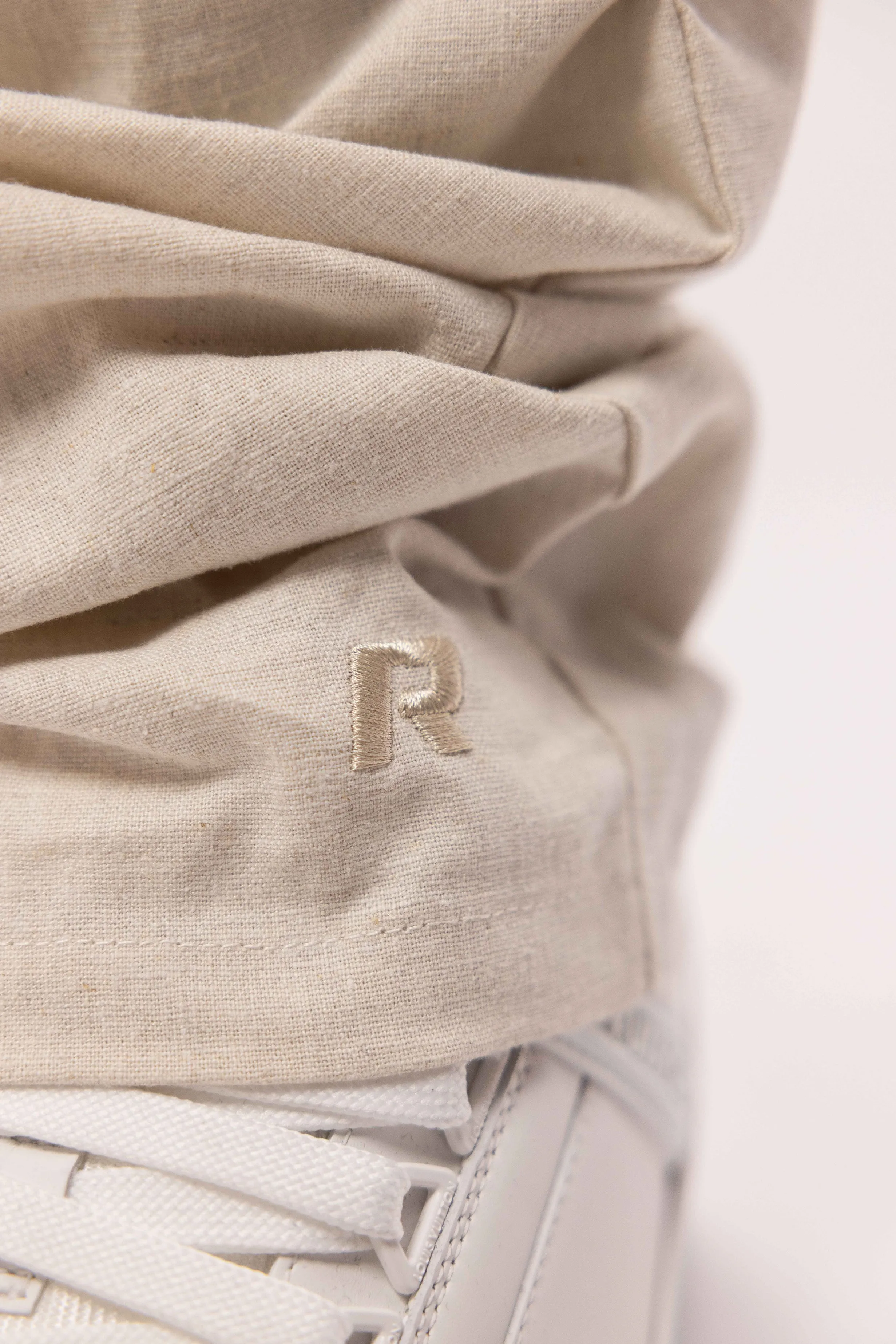 LINEN STRAIGHT LEG PANTS SAND