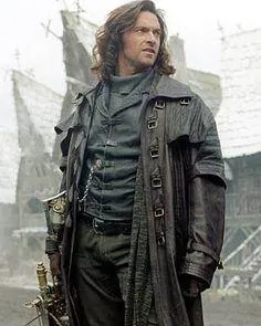 Men’s Captain Full Length Van Helsing Real Leather Jacket Coat C017