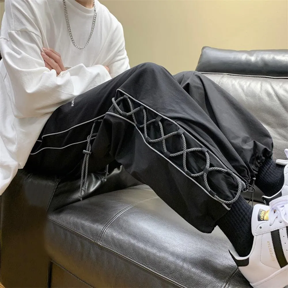 Men’s Oversize Loose-Fit Pants - Low-Waist Design