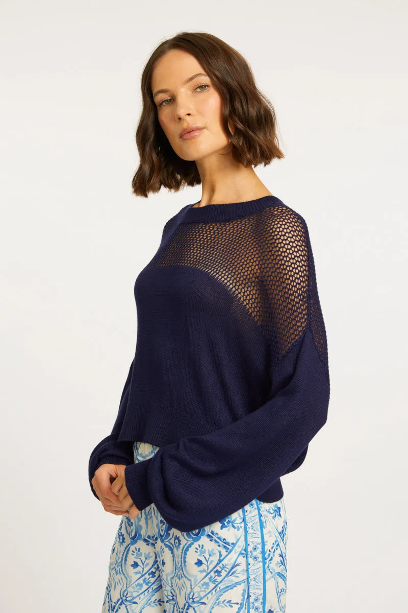 Mira Peacoat Navy Sweater