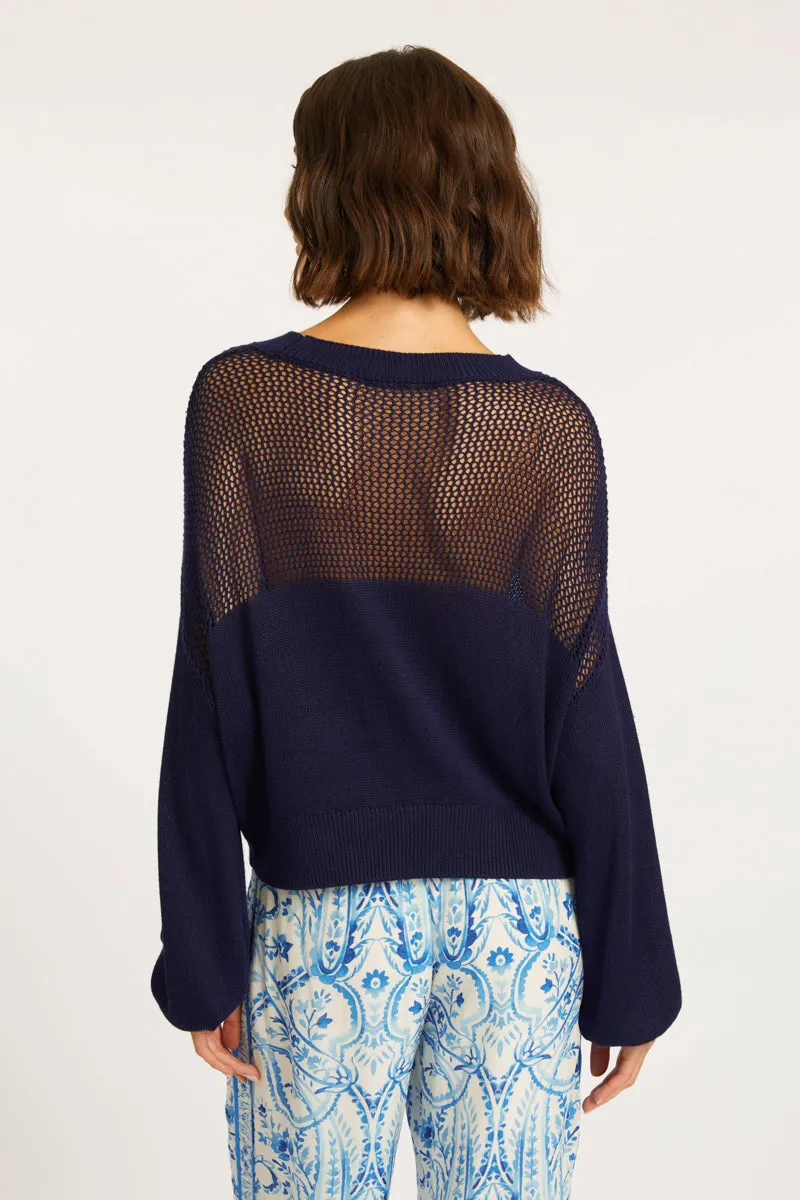 Mira Peacoat Navy Sweater