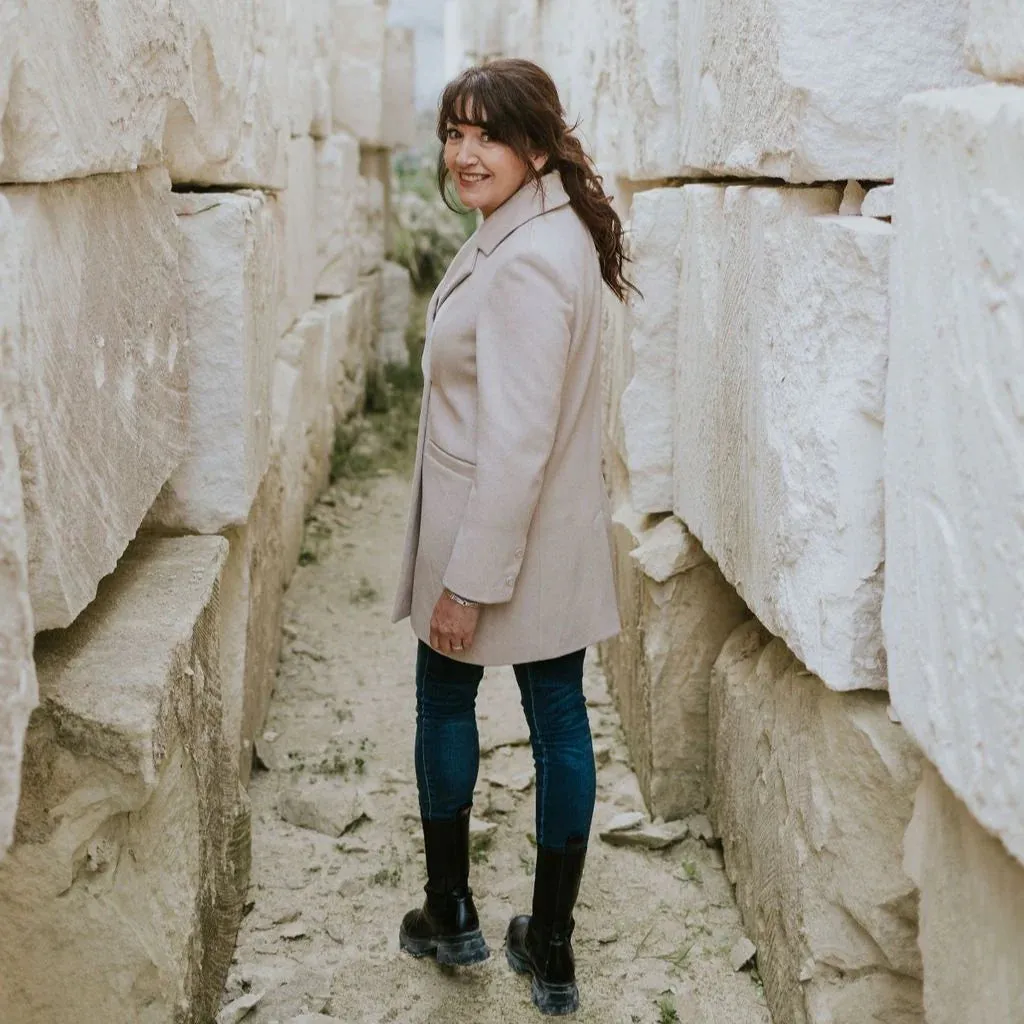 Moke-Maria Wool Blazer-Oatmeal