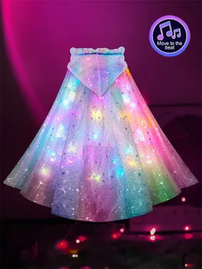 Music Light UP Cape for Girls