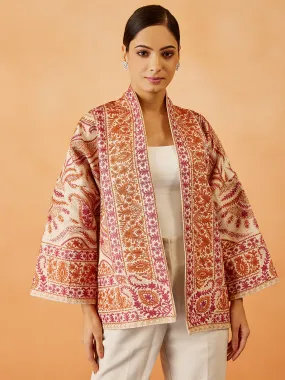 Nalki Embroidered Silk Cape