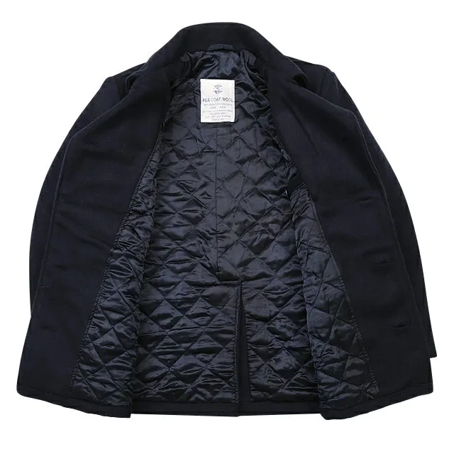 Navy Cold Weather Wool Peacoat, 10-Button