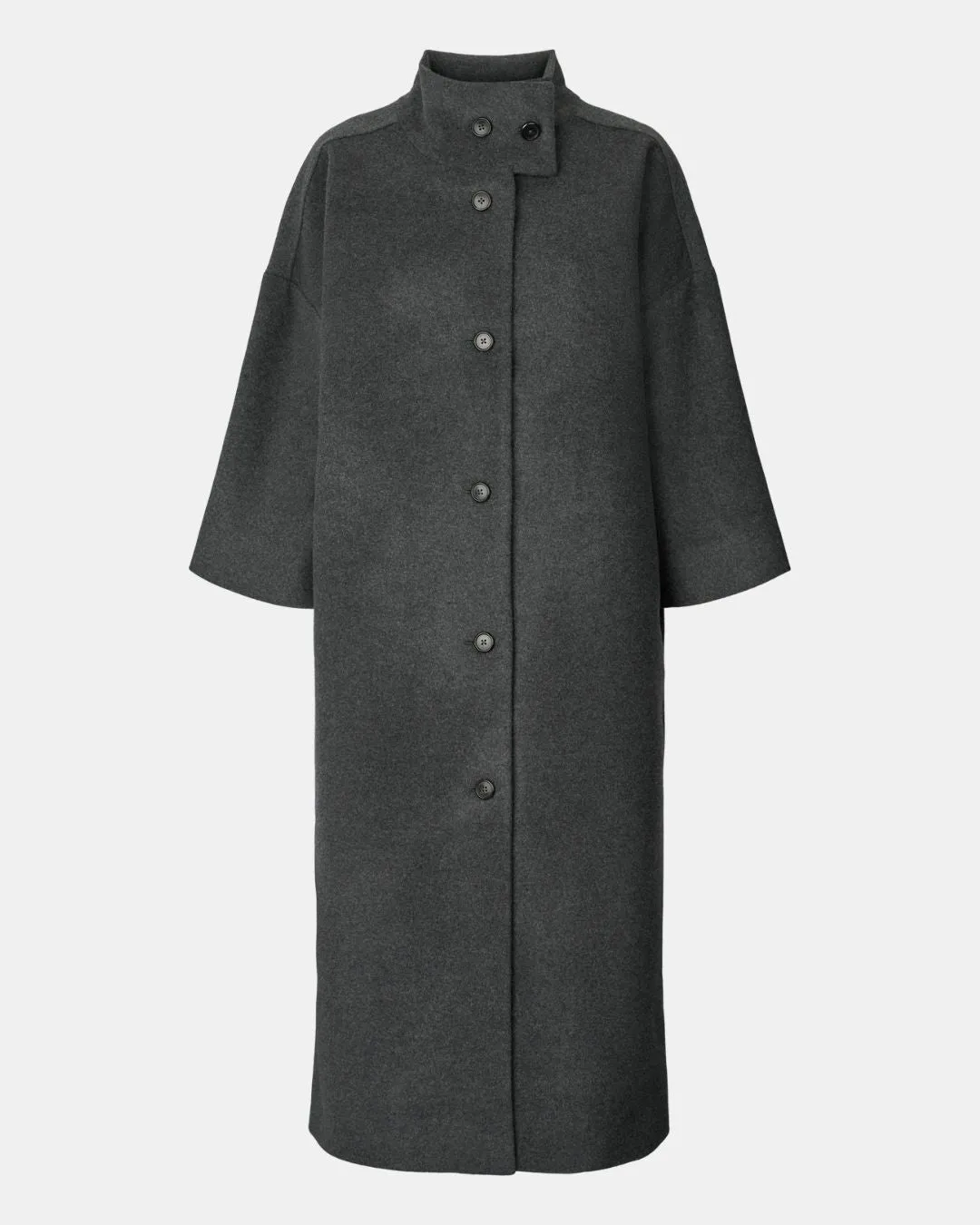 Nete Coat - Dark Grey Melange
