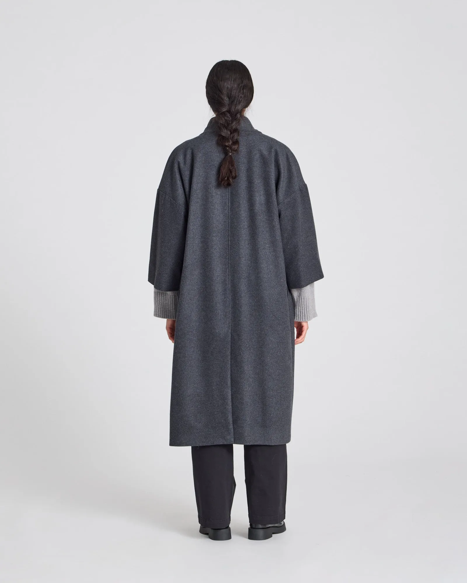 Nete Coat - Dark Grey Melange