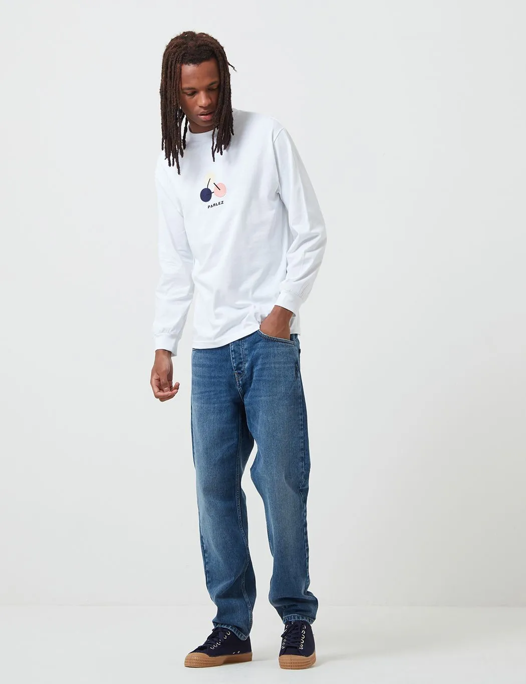 Parlez Ole Long Sleeve T-Shirt - White