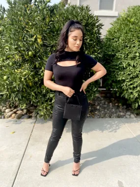 "All For The Gram" Black High Waist Snake Print Pants
