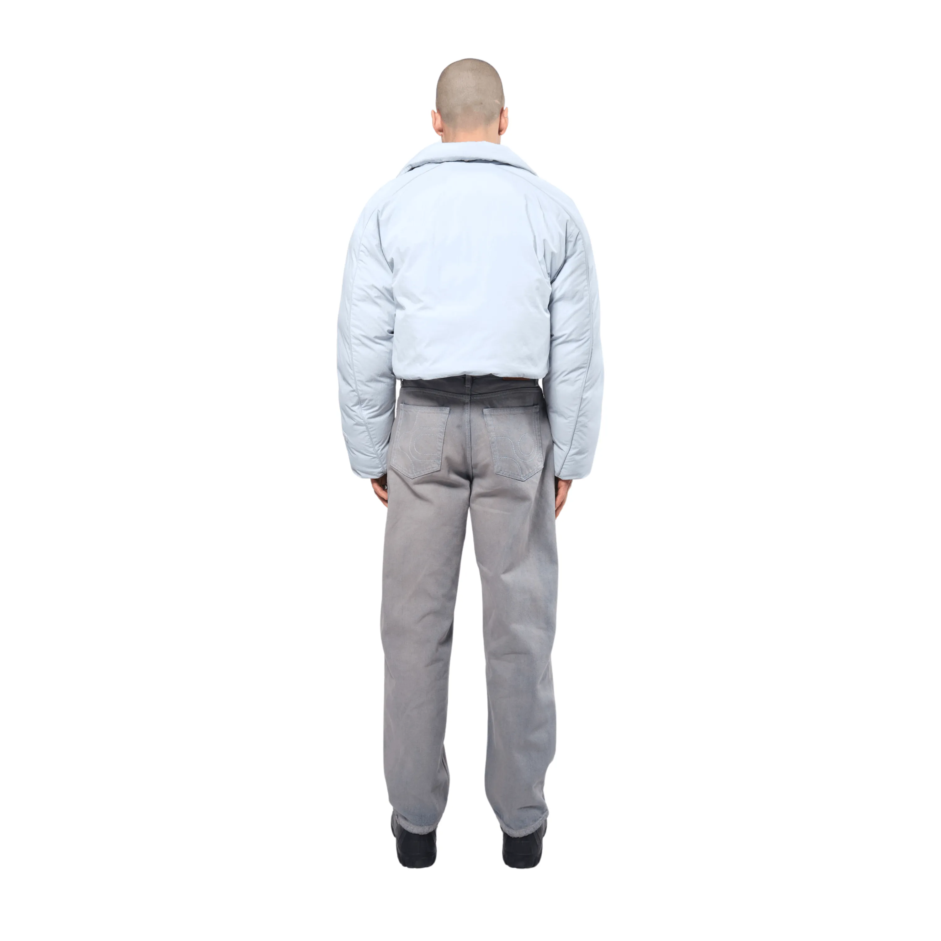 Re:Down Crop Puffer Jacket Ice Blue