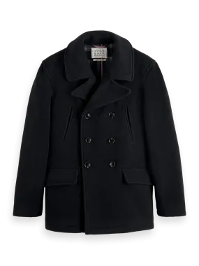 Scotch & Soda Wool Blend Peacoat