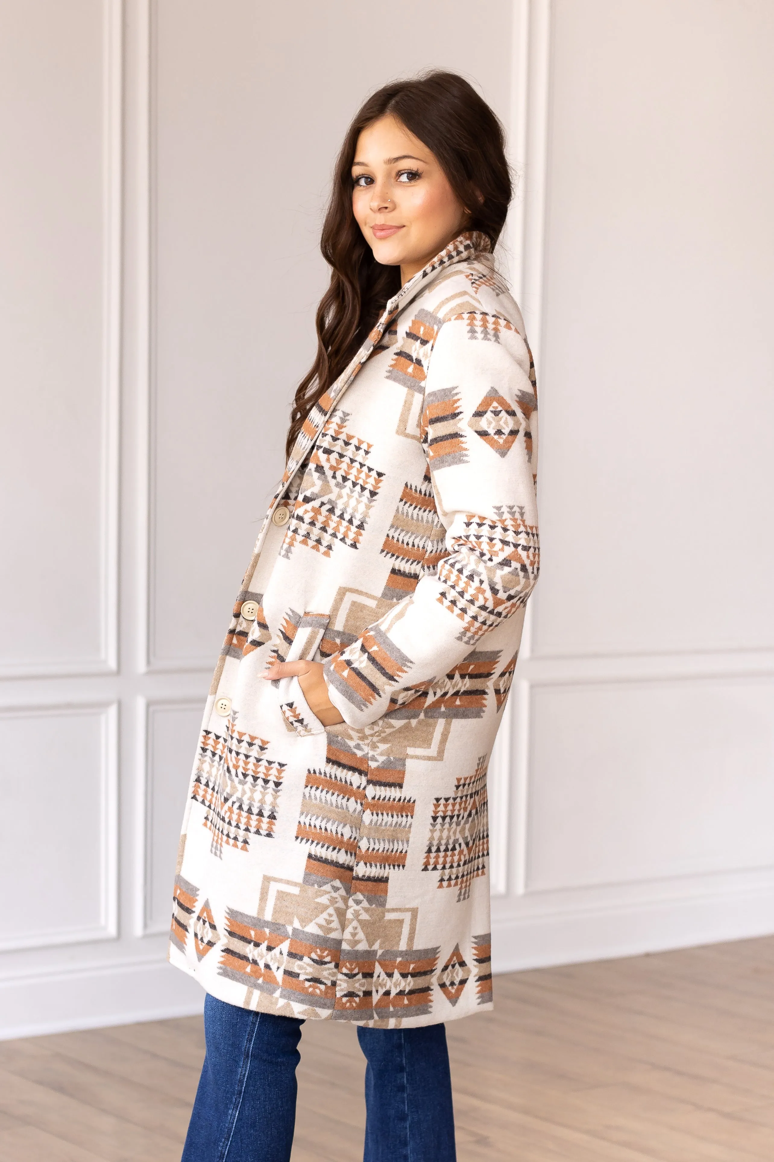 Southwest Sands Aztec Peacoat XL OR 2XL