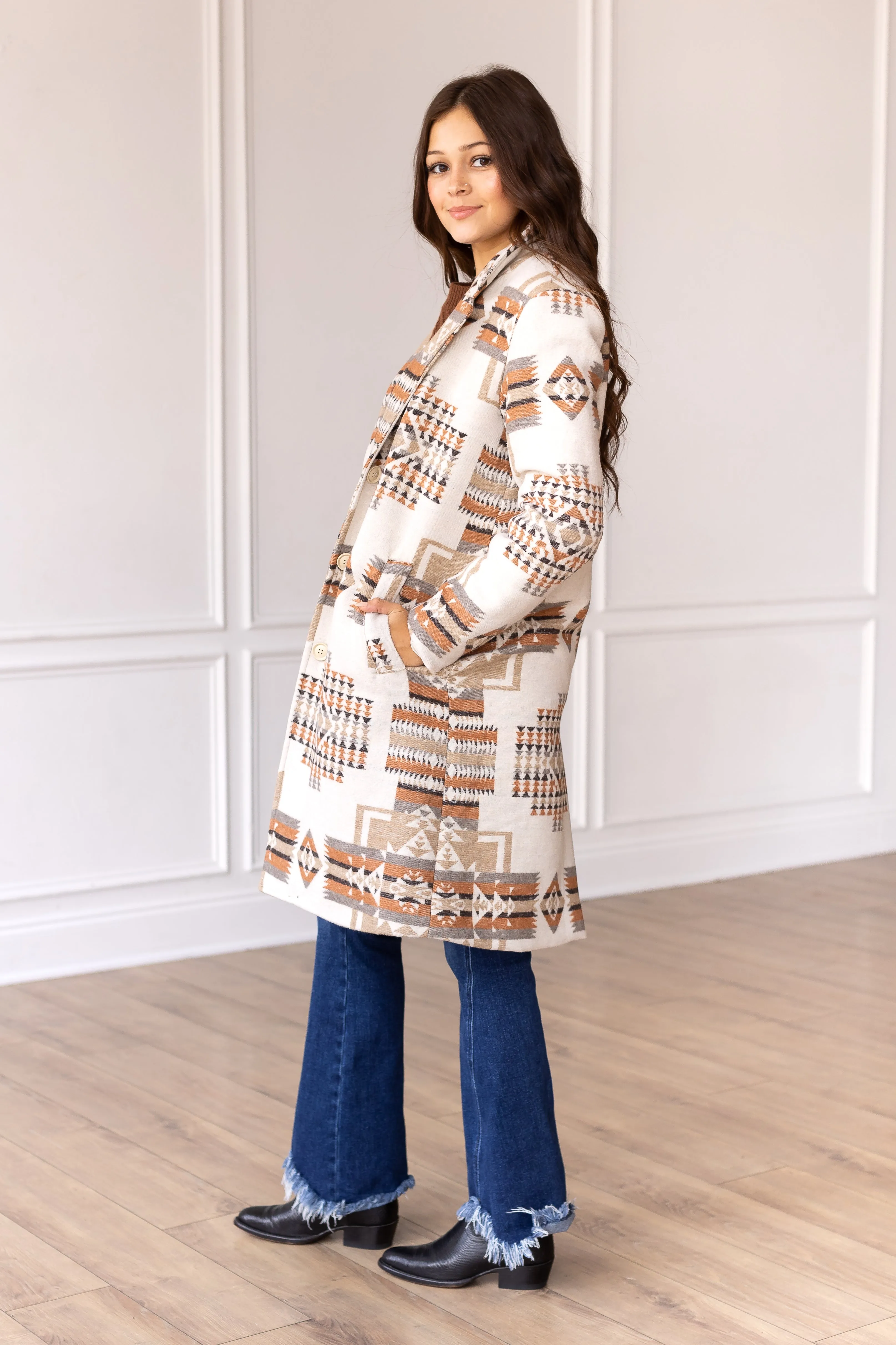 Southwest Sands Aztec Peacoat XL OR 2XL