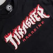 THRASHER POSSESSED LONG SLEEVE SKATE T-SHIRT - BLACK