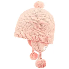 Toshi - Organic Earmuff Fantasy Hearts -  heather