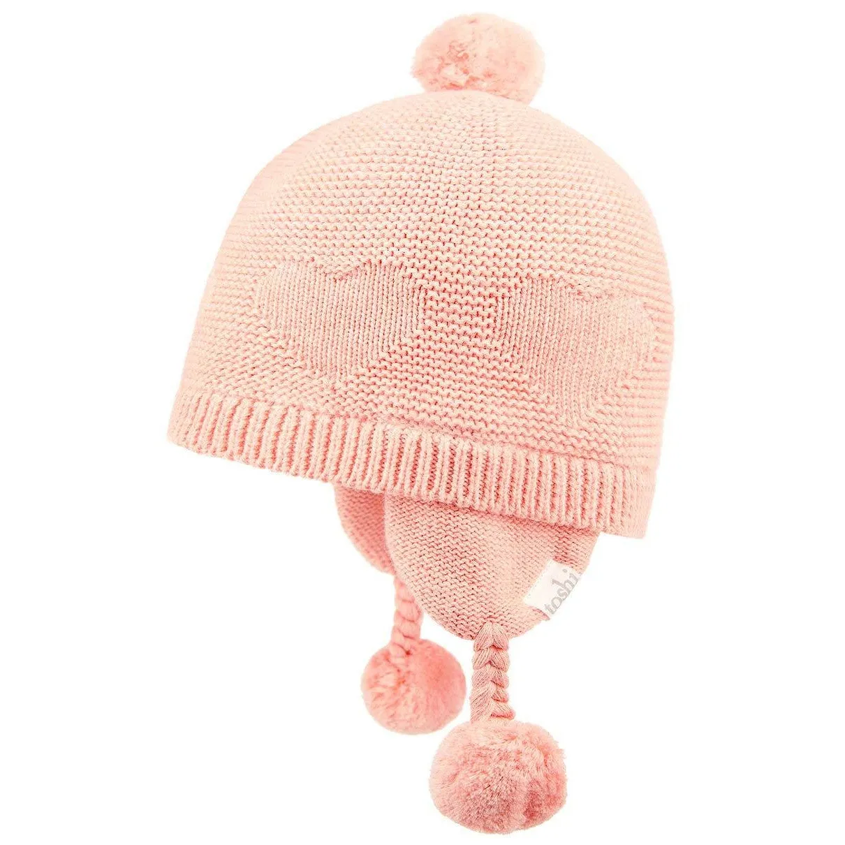 Toshi - Organic Earmuff Fantasy Hearts -  heather
