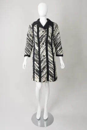 Wavy Chevron Coat