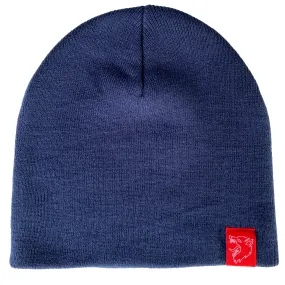 WOLF BEANIE - NAVY