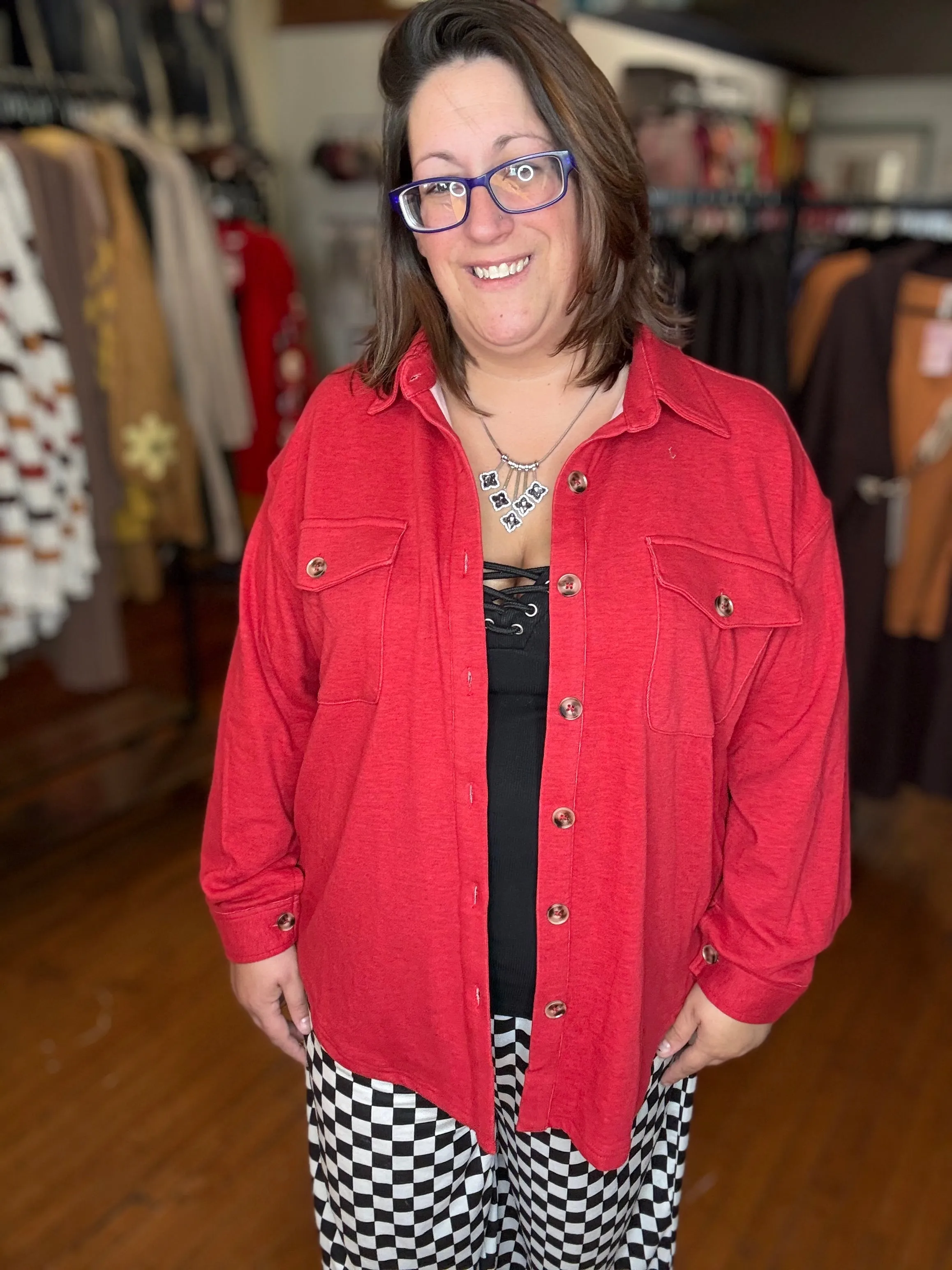 Zeva - Oversized Fleece Shacket